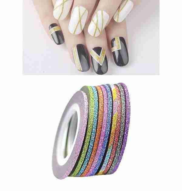 Colorful decorative nail tape (2mm)