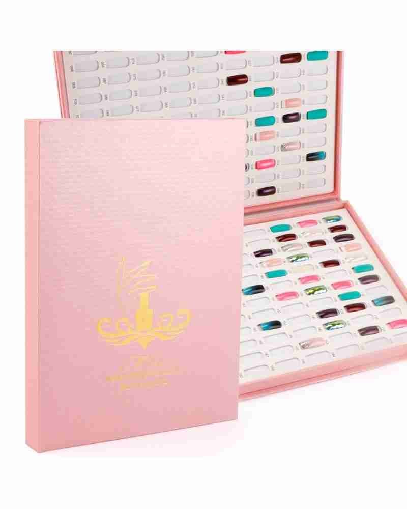 Pink sample nail color book (216 places)