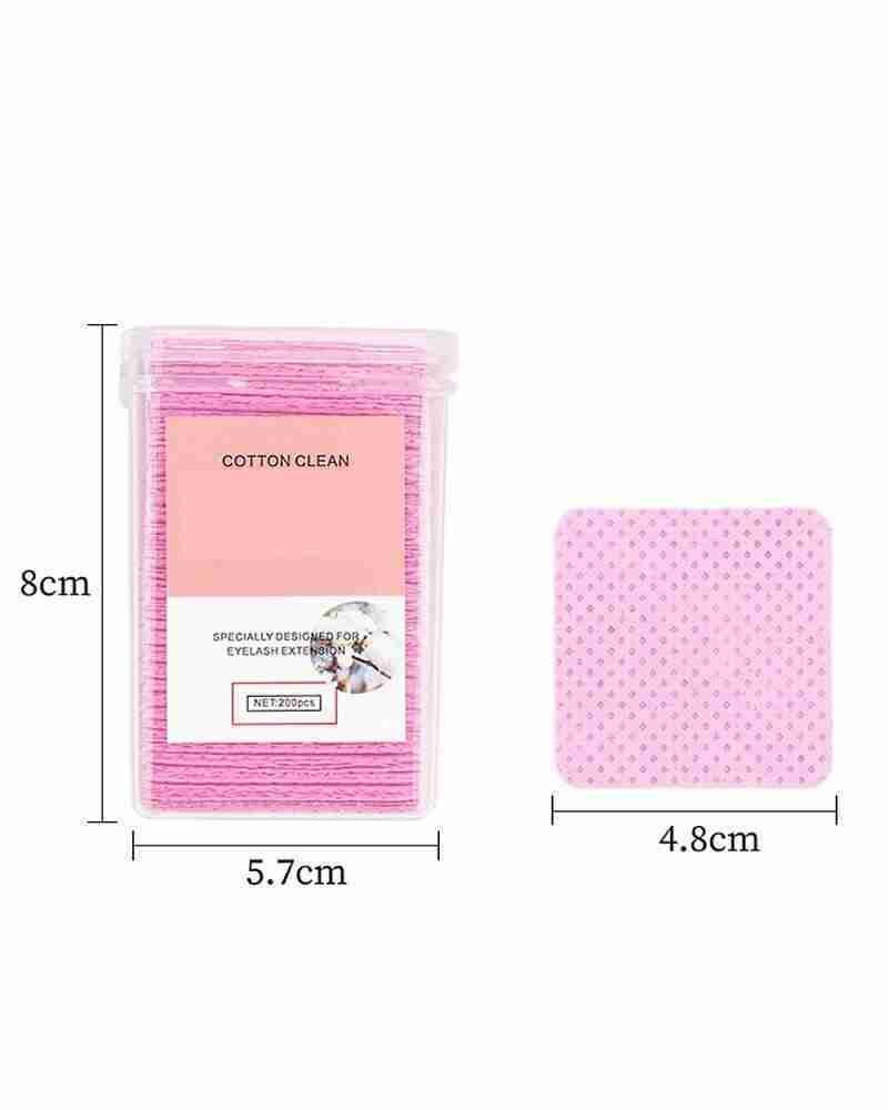 Pink cotton cleaning pads