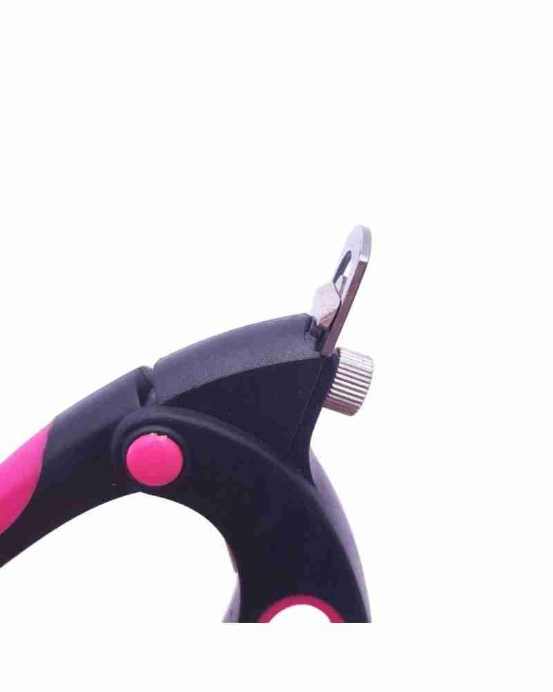 Artificial nail clipper pink black 1