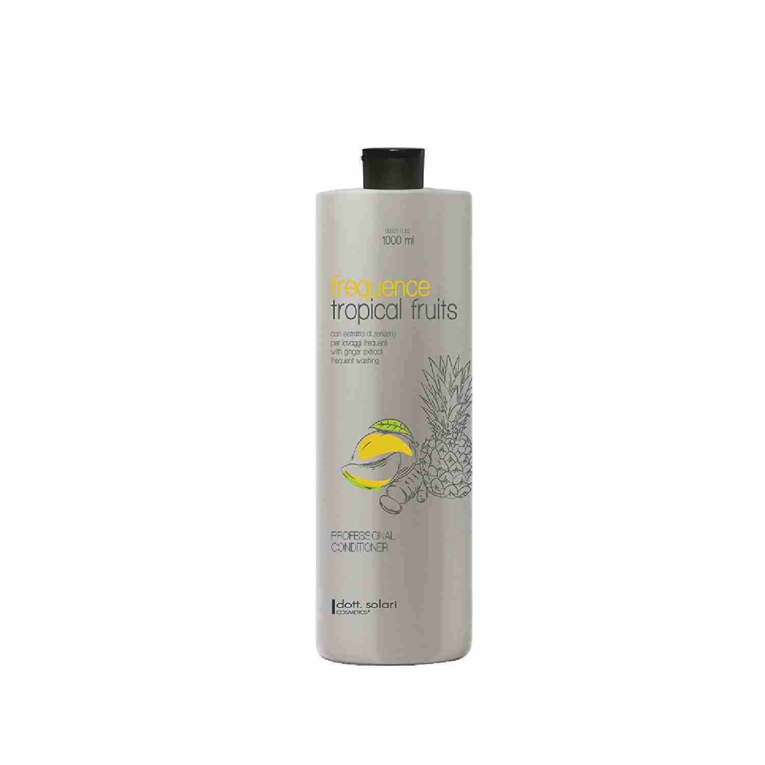 dott.solari Daily Use Conditioner with Tropical Fruits 1lt (For All Types – Frequent Washing)