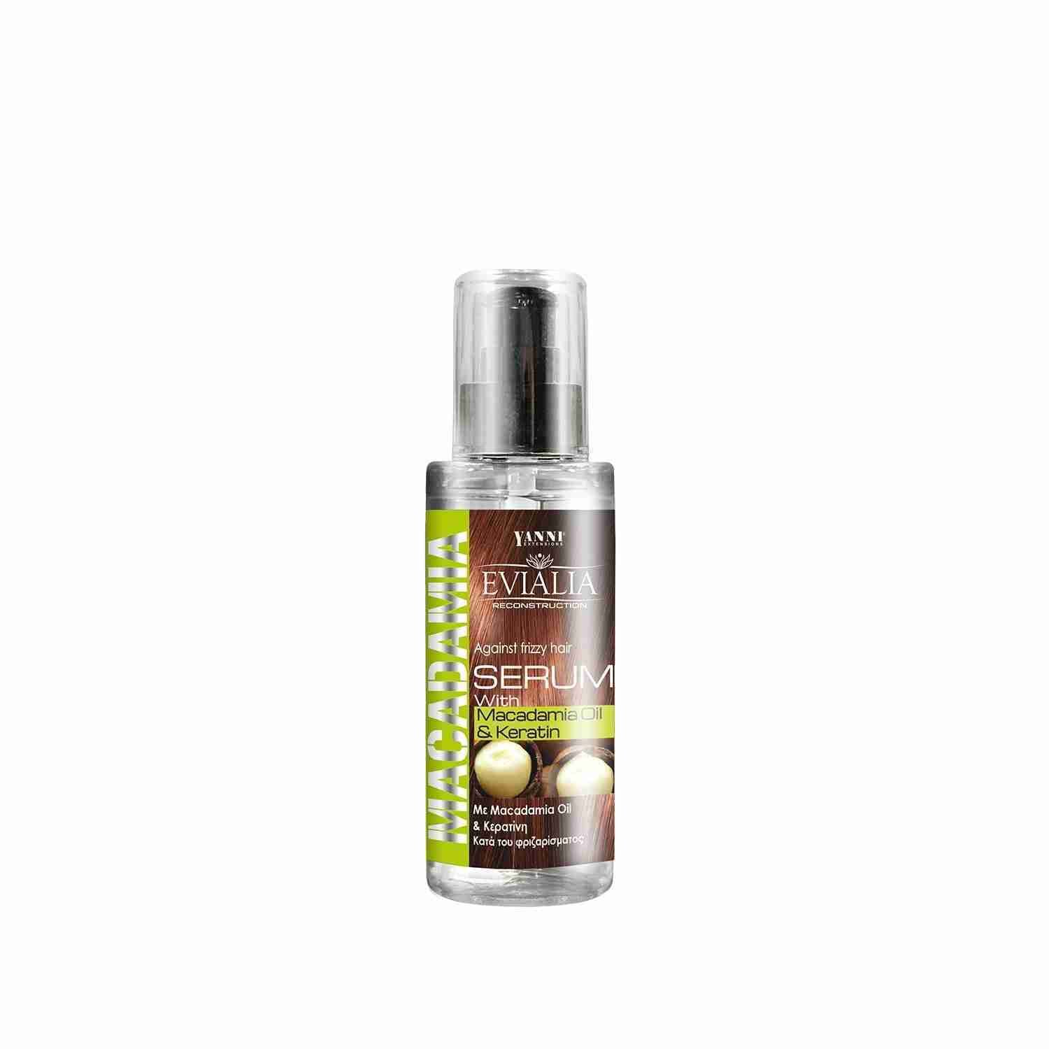 Evialia Hair Serum with Macadamia Oil & Keratin Strengthening & Stimulating Hair – 120ml