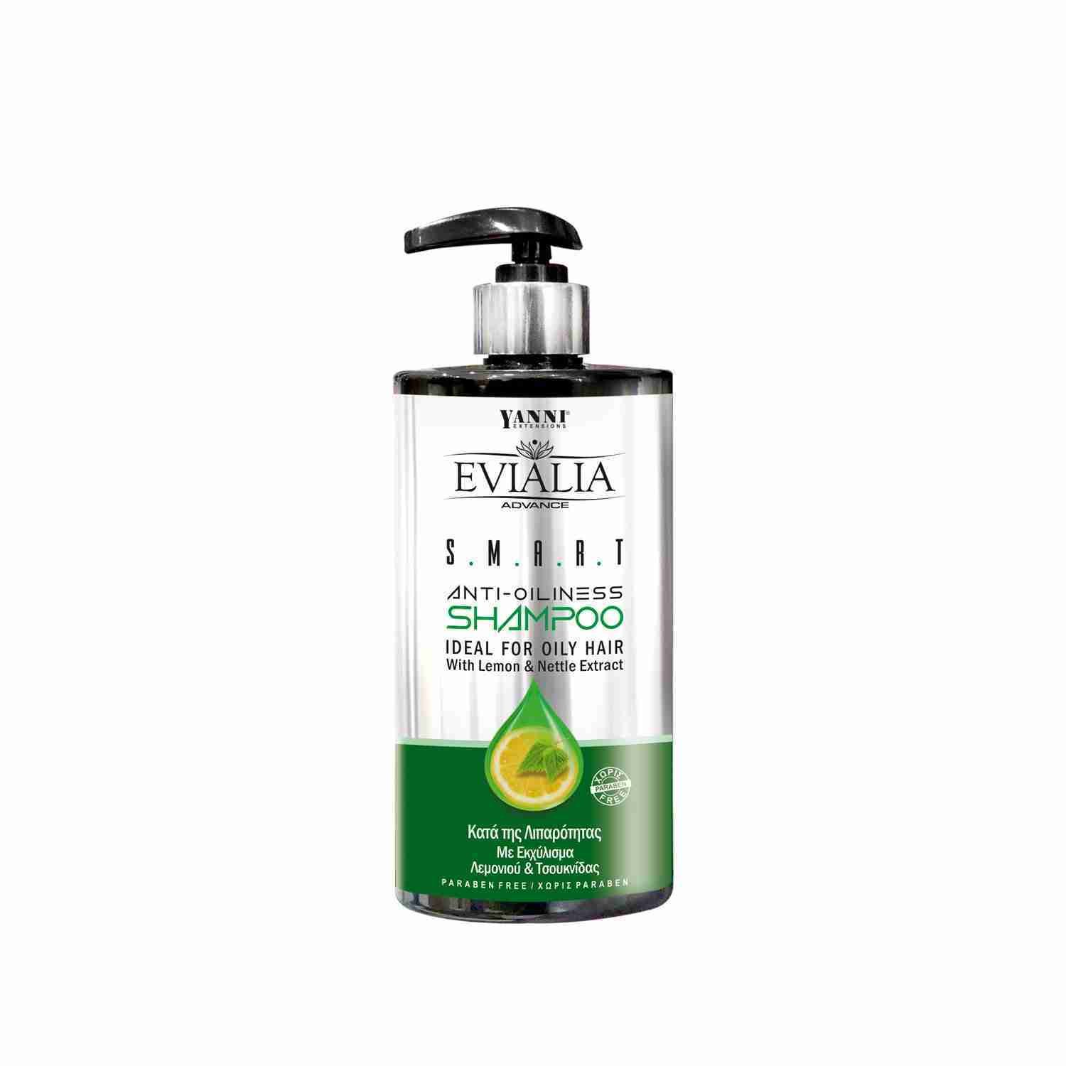 Evialia Smart Anti-Oiliness Shampoo With Lemon & Nettle Extract – 500ml