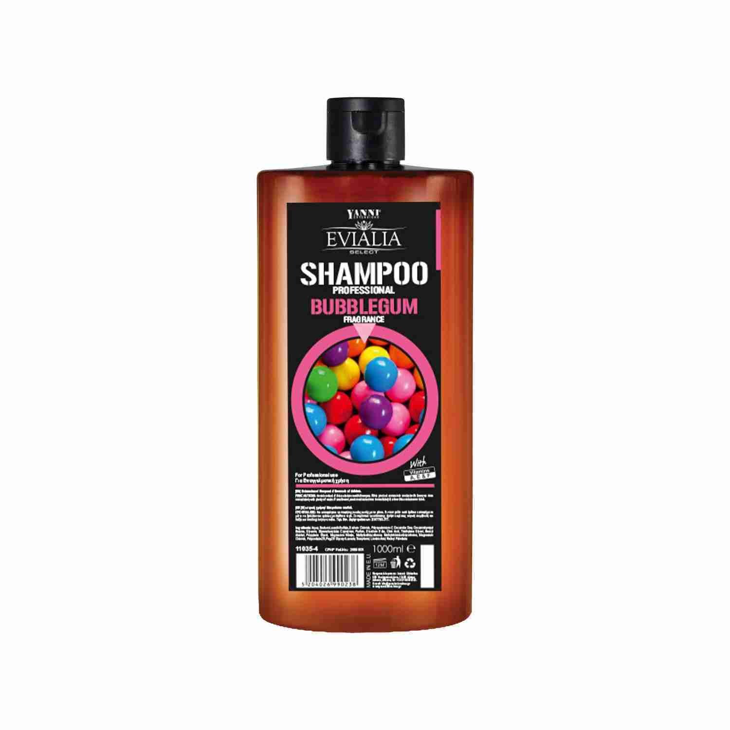 Evialia Bubblegum Shampoo With Vitamins A,E & F Strengthens Hair – 1lt