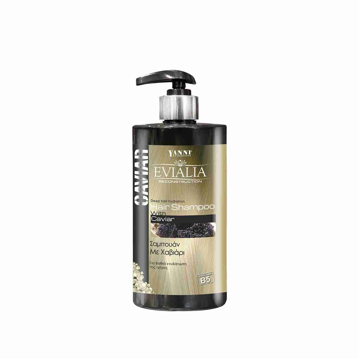 Evialia Shampoo with Caviar Keratin Ω3 and Vitamins A,B,D,E and B5 – 500ml