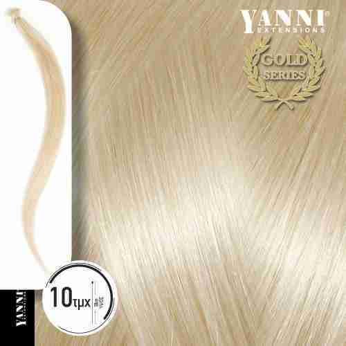 Keratin Extensions Set 10 tufts Natural Hair No 10.00 Blonde Platinum – 50cm